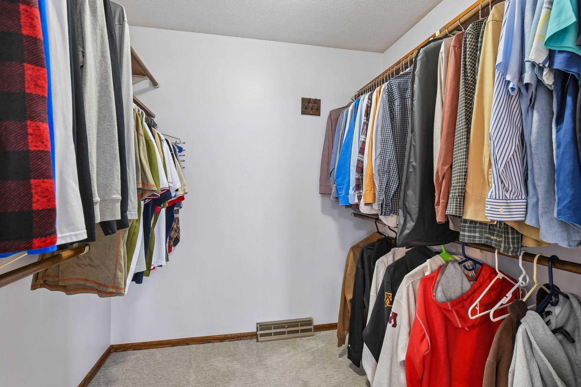 Primary Bedroom has a walk-in closet.