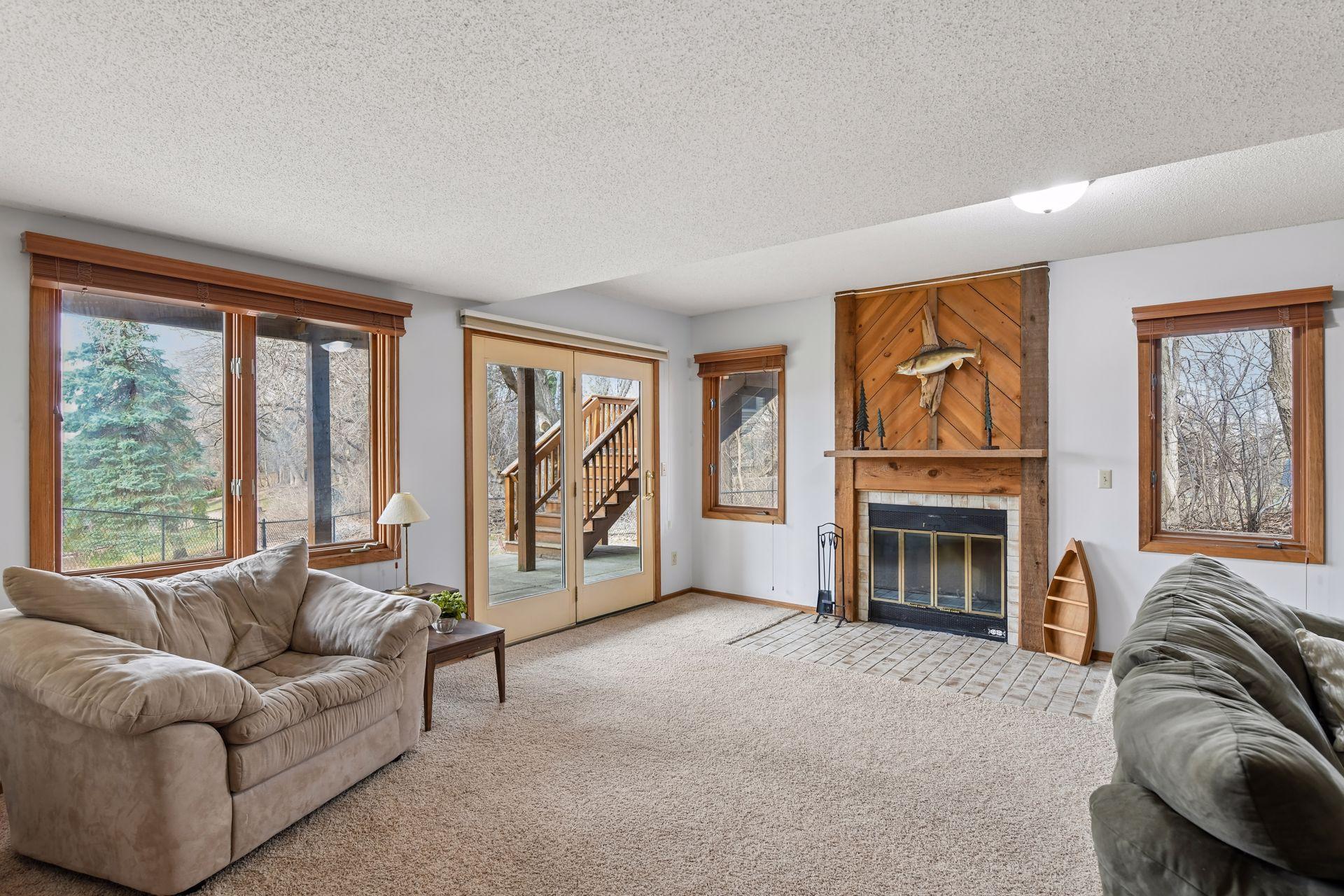 Another angle of lower level Family Room.