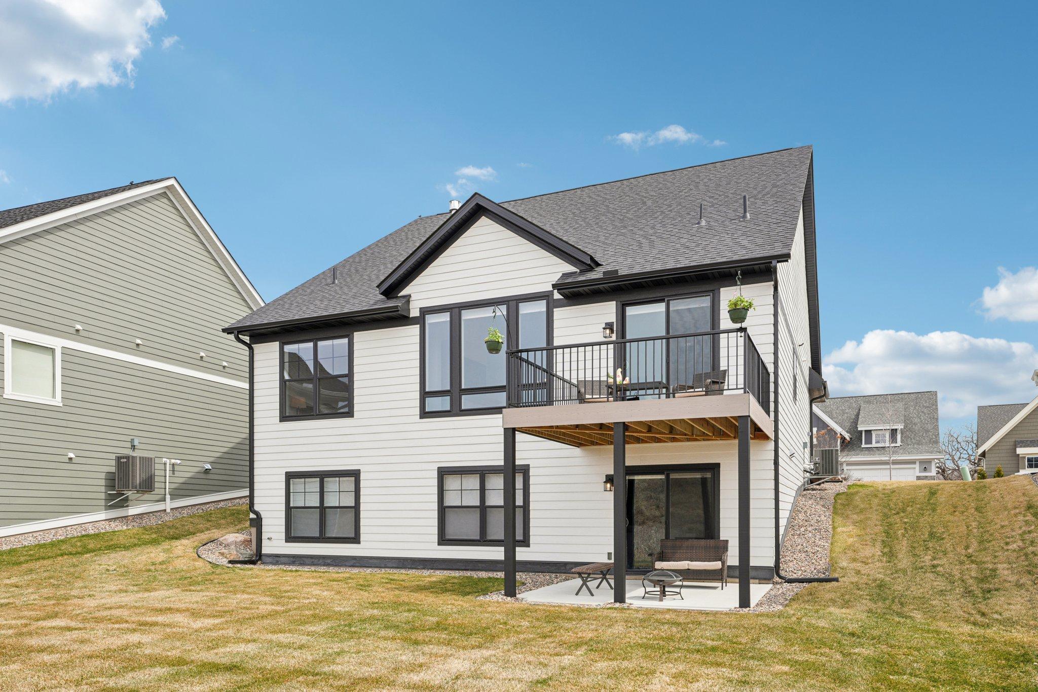 Deck and Walkout Basement View - 6621 Harvest Trl. Chaska, MN 55318