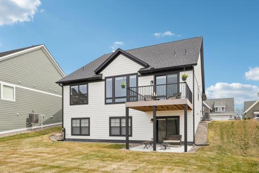 Deck and Walkout Basement View - 6621 Harvest Trl. Chaska, MN 55318