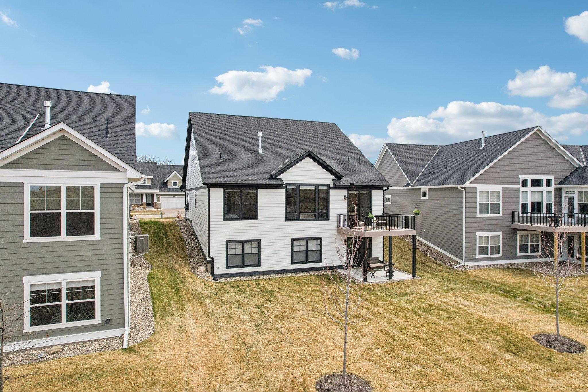 Aerial of Back of the House - 6621 Harvest Trl. Chaska, MN 55318