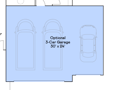 3-car garage