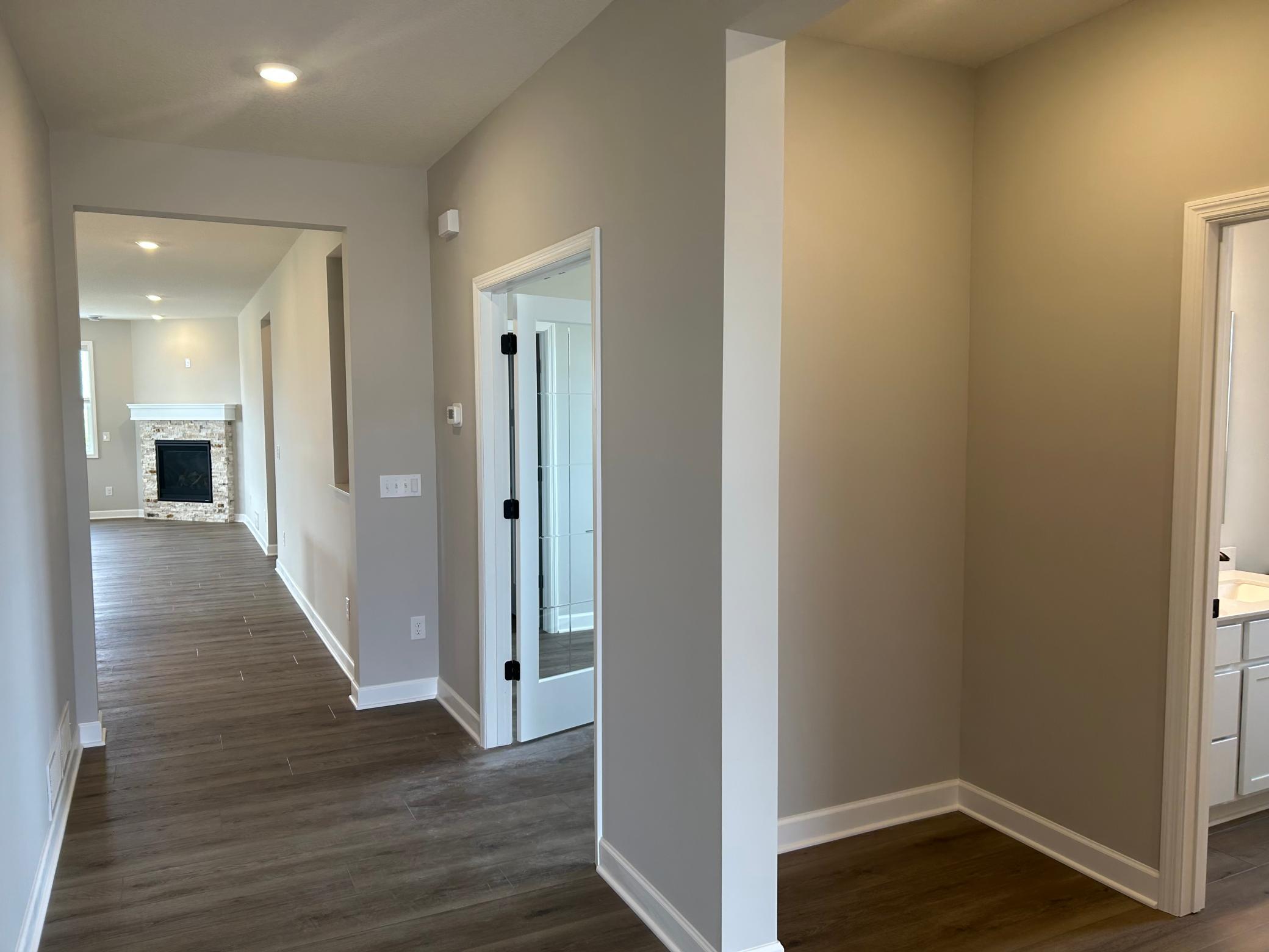 Progress photo of the actual home.