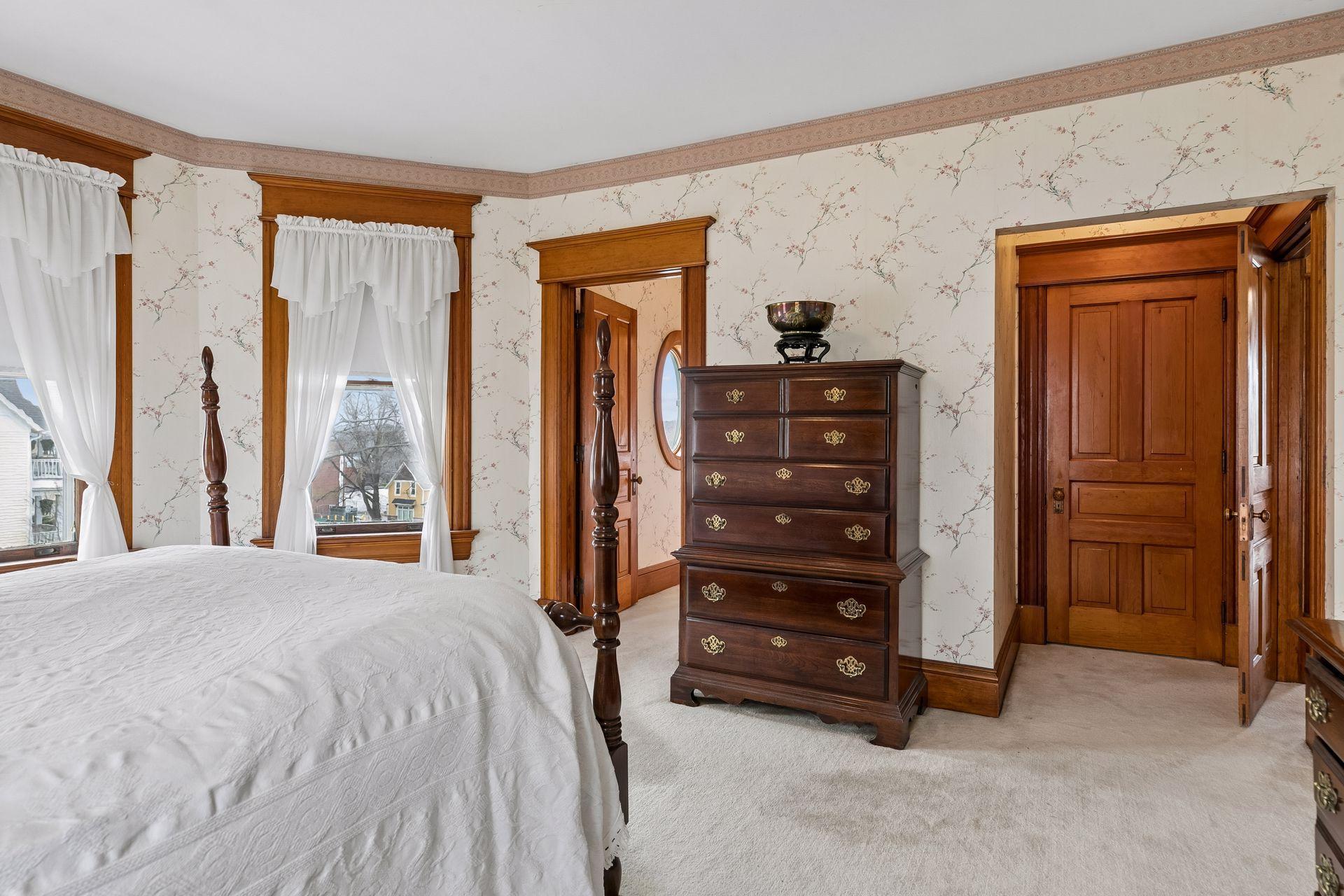 All four bedrooms are on the second floor