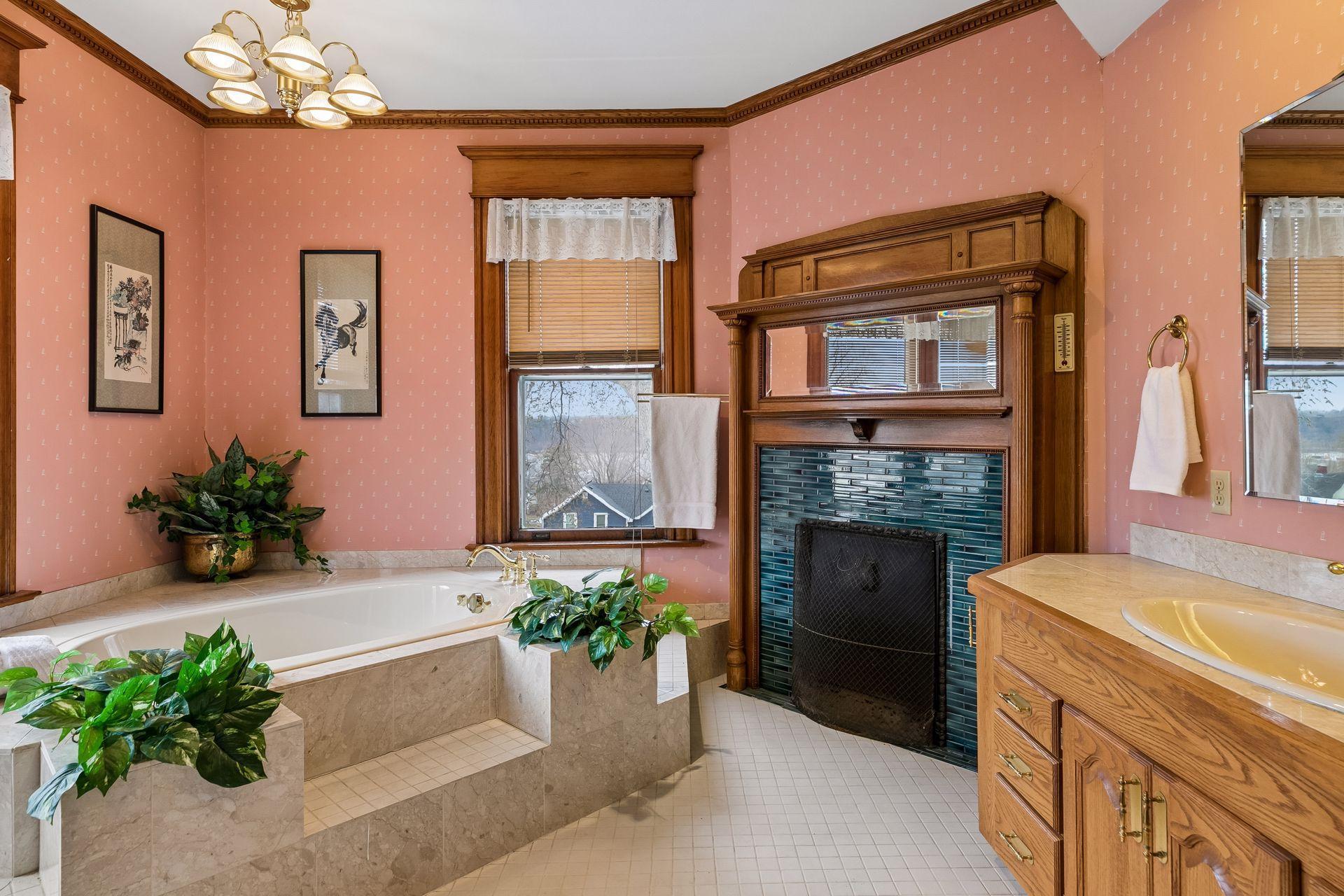 Step into luxury of this jacuzzi tub