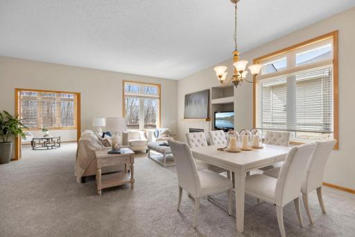 Inside, the sun-filled main floor immediately impresses with its open layout and 10-foot ceilings that enhance the sense of space and light.