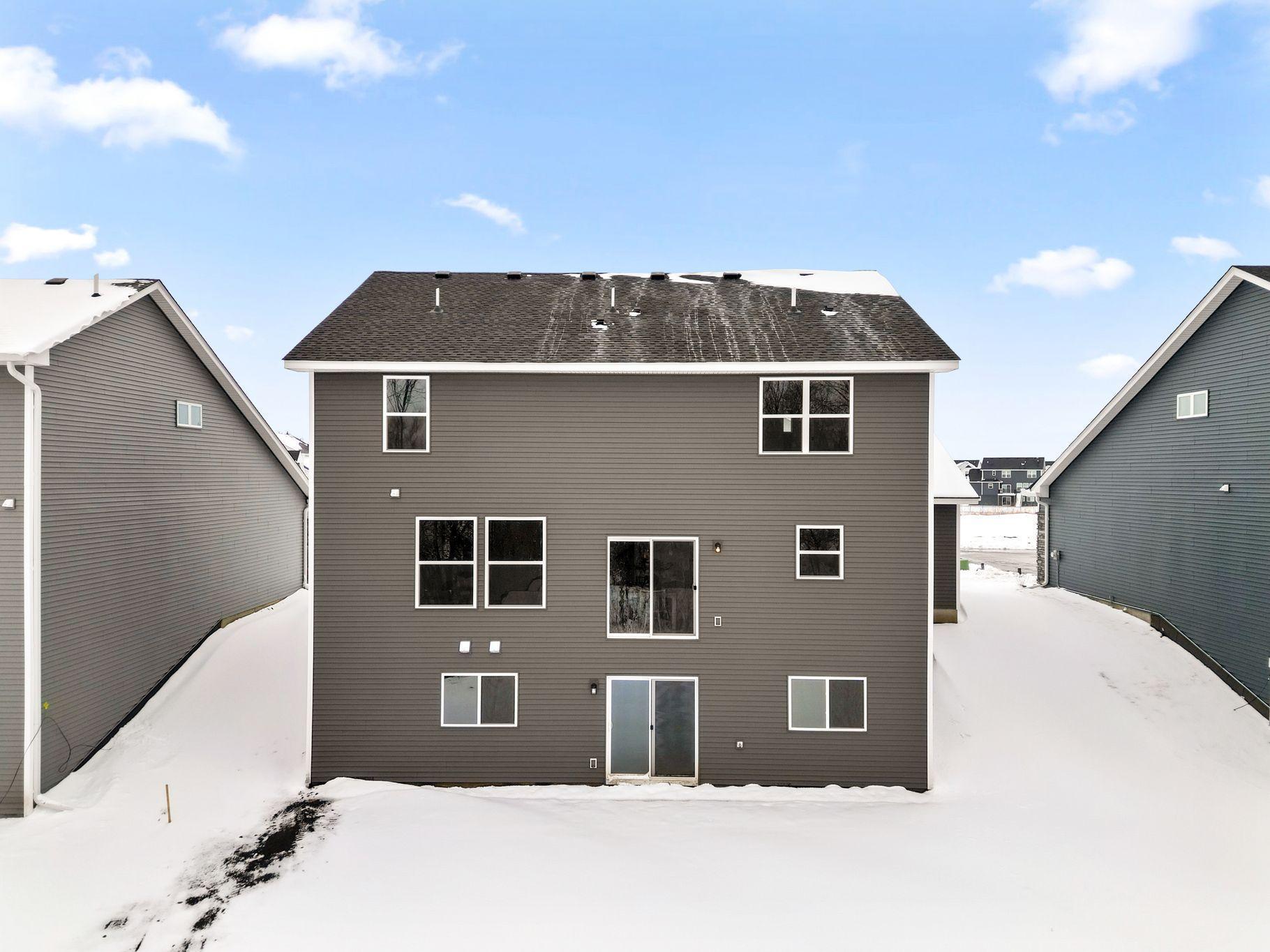 Photo is of the actual home.