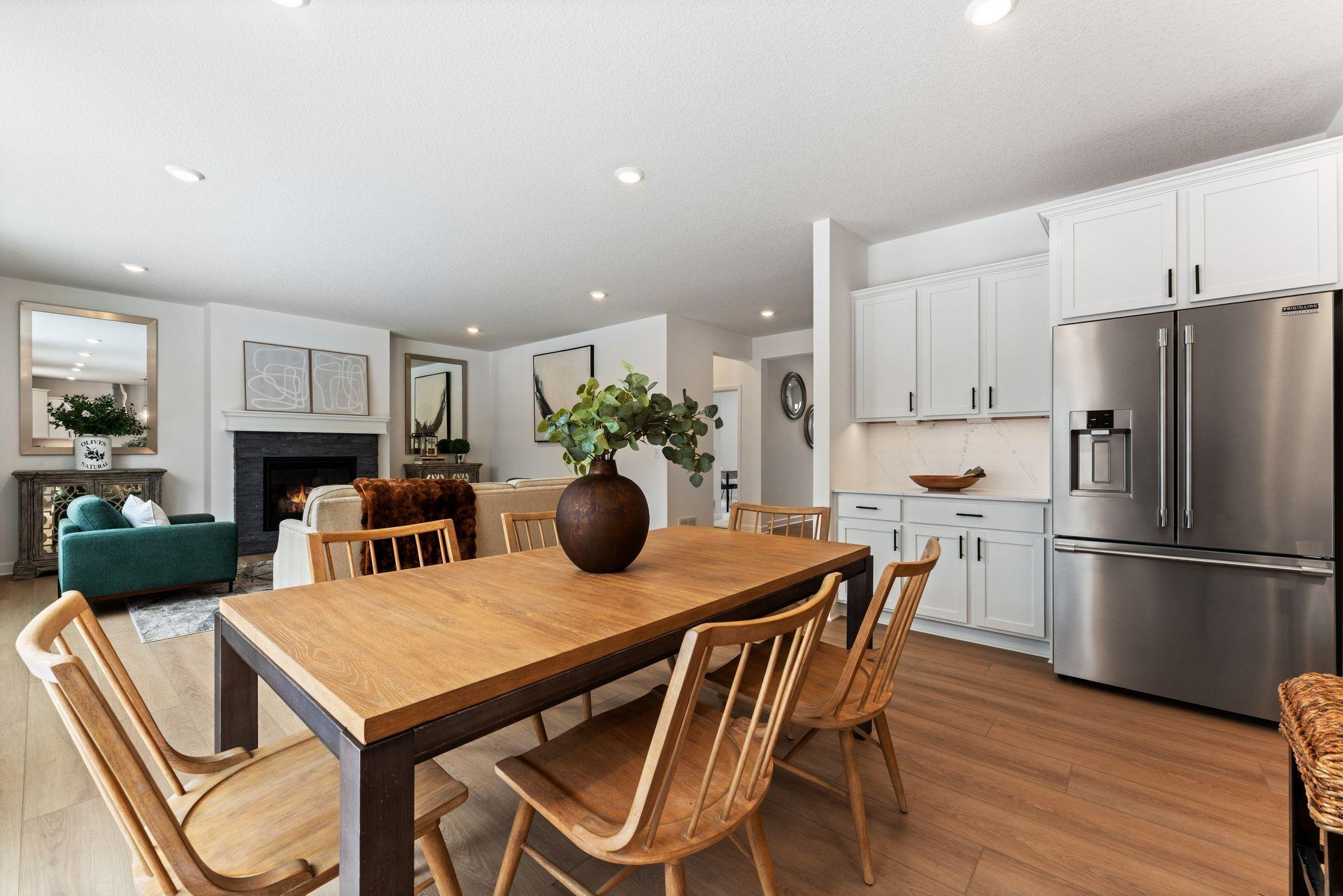 Photo is of the actual home.