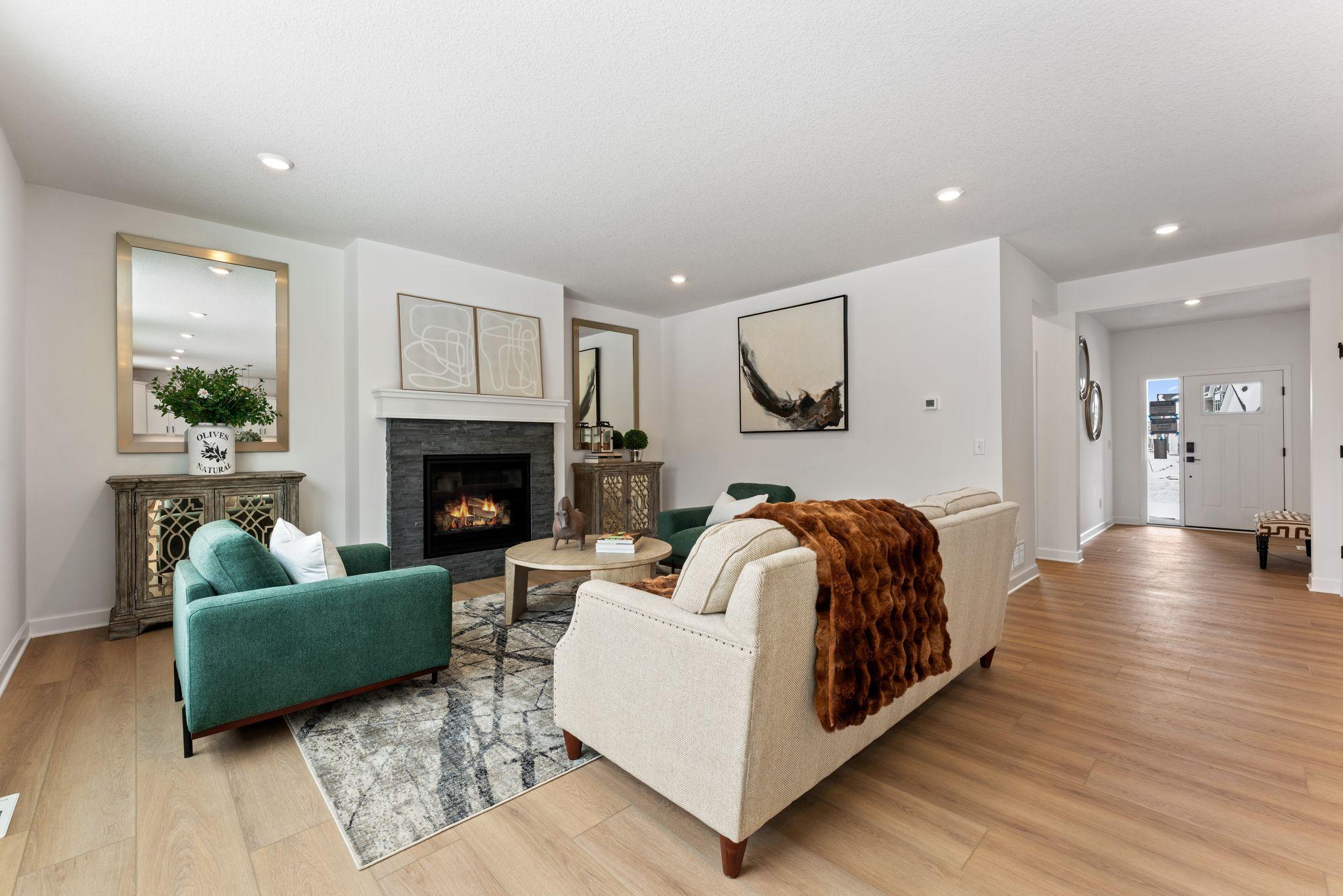 Photo is of the actual home.