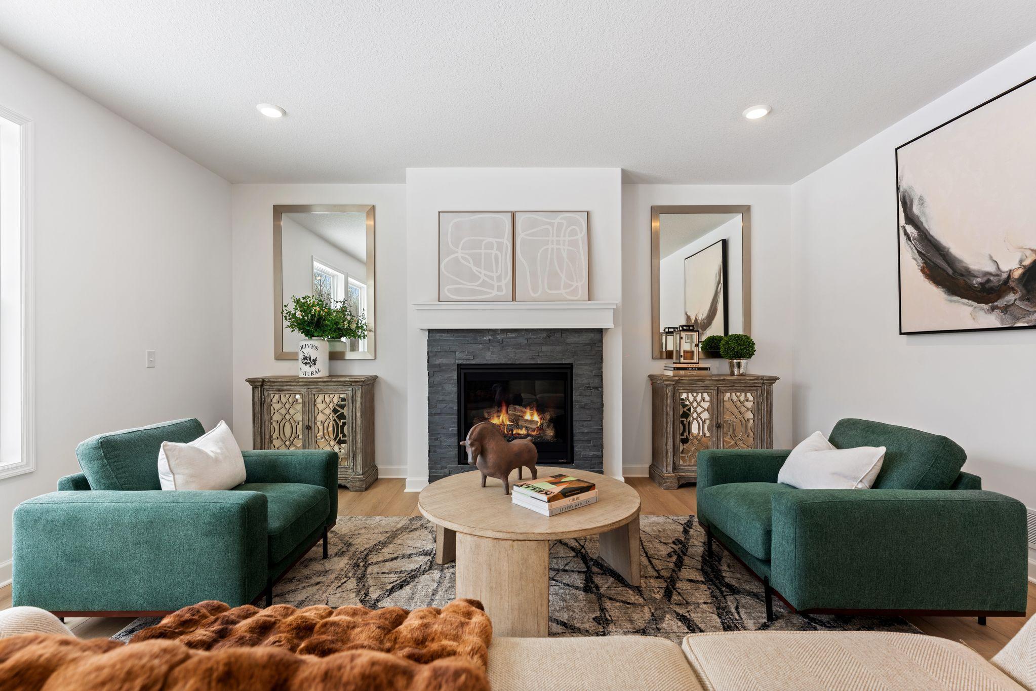 Photo is of the actual home.