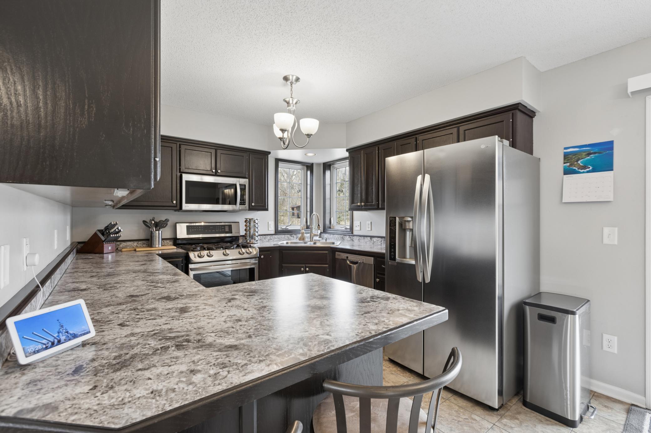 Kitchen with Stainless Steel Appliances