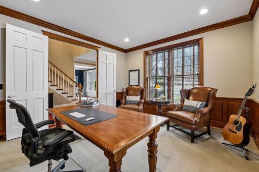 Large stately home office