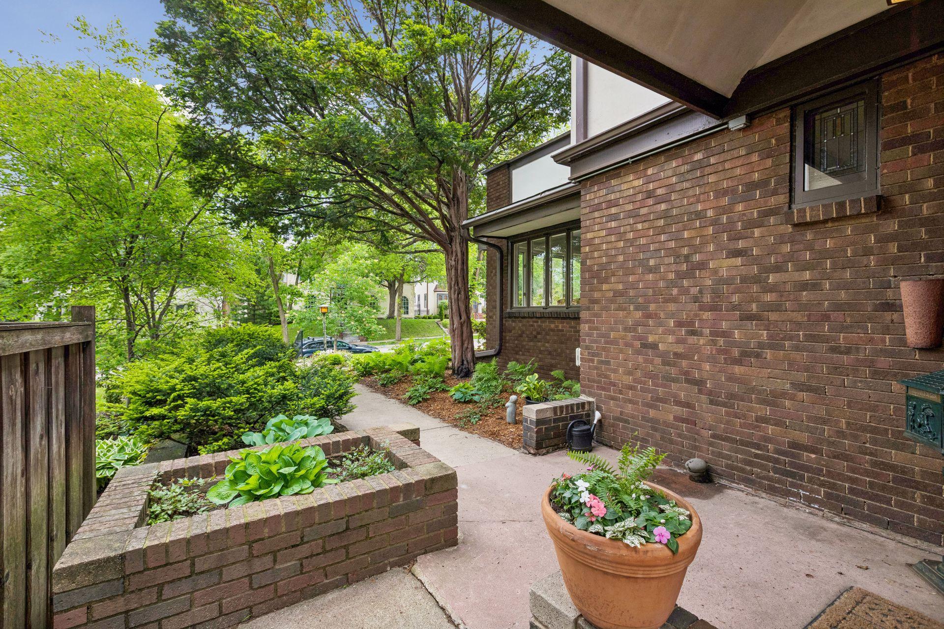 Beautiful side and front yard