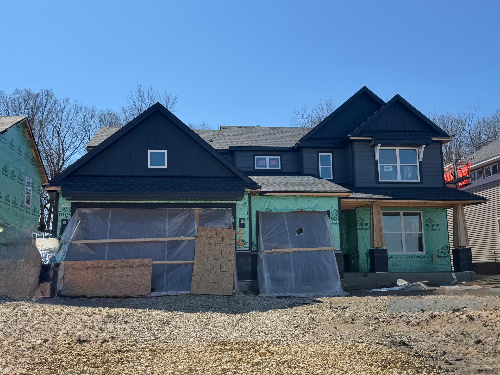 Progress photo of the actual home!