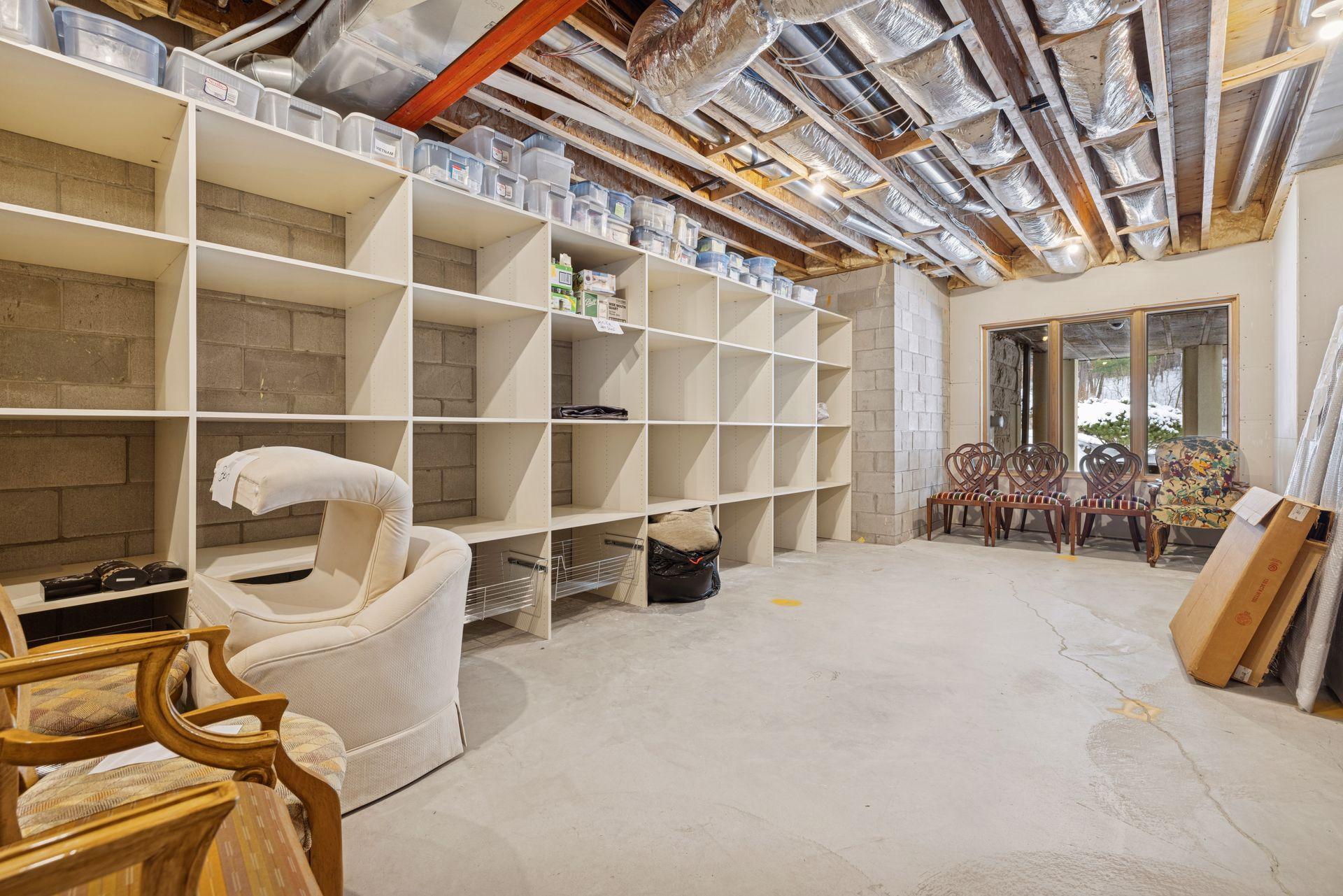 Bedroom portion of future ensuite 3 in lower level.