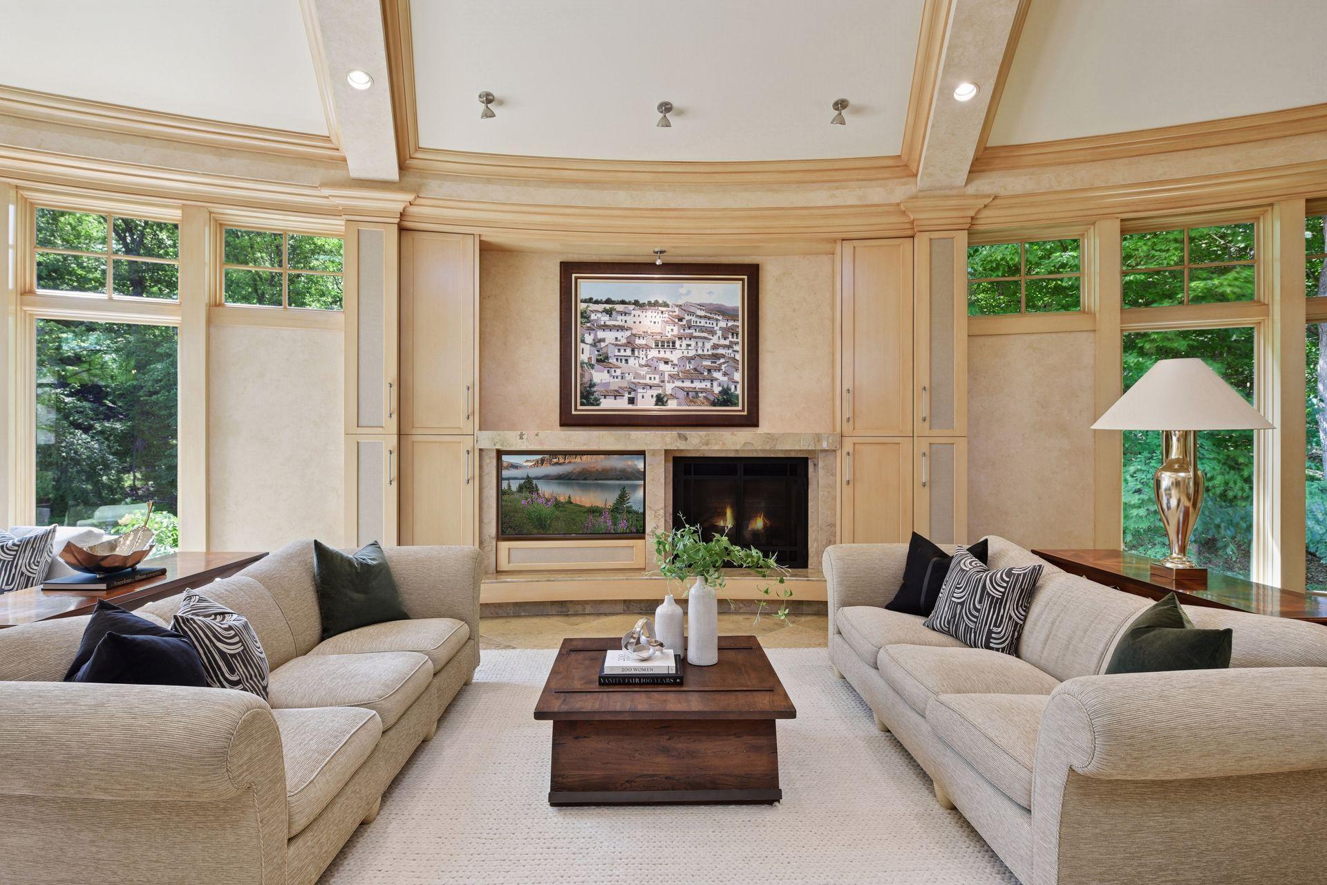 Great room can be styled formal or cozy — a versatile space with endless ways to enjoy it.