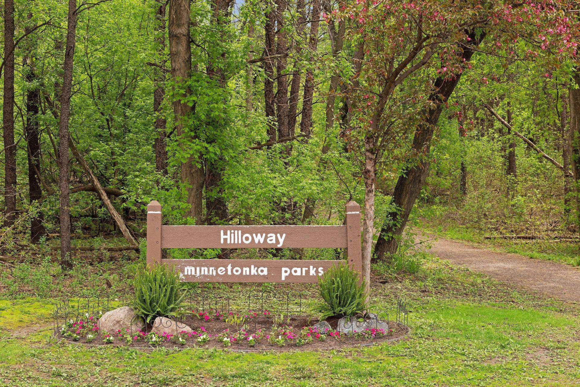 Entrance to Hilloway Park, just a short walk from home.