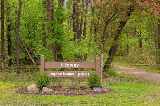 Entrance to Hilloway Park, just a short walk from home.