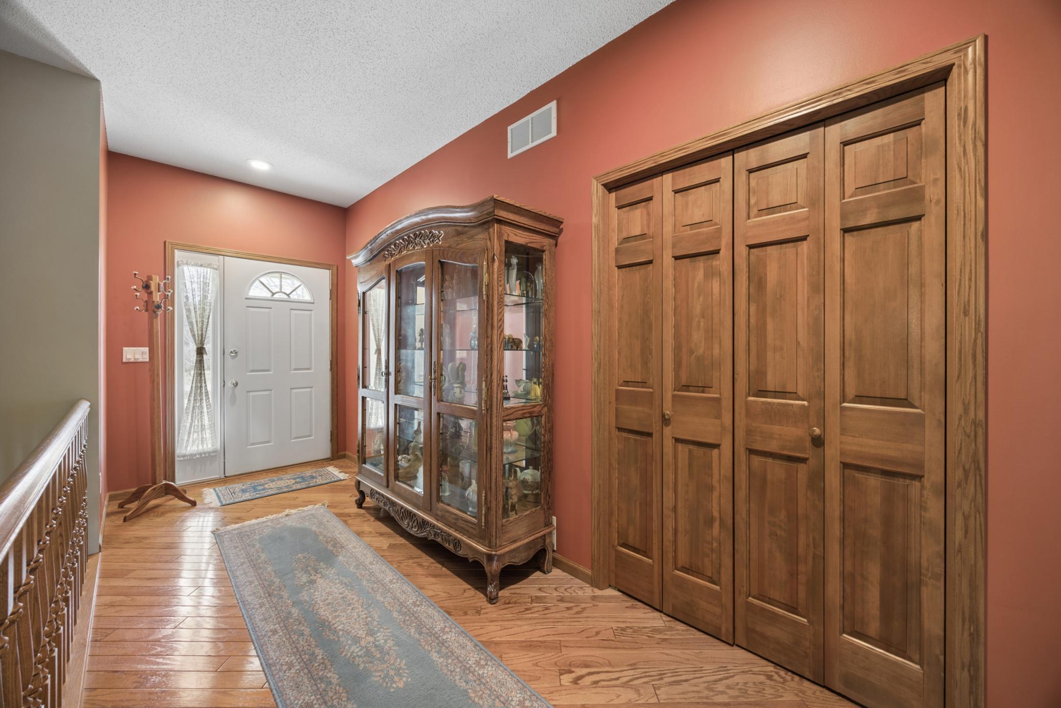 Spacious front entry