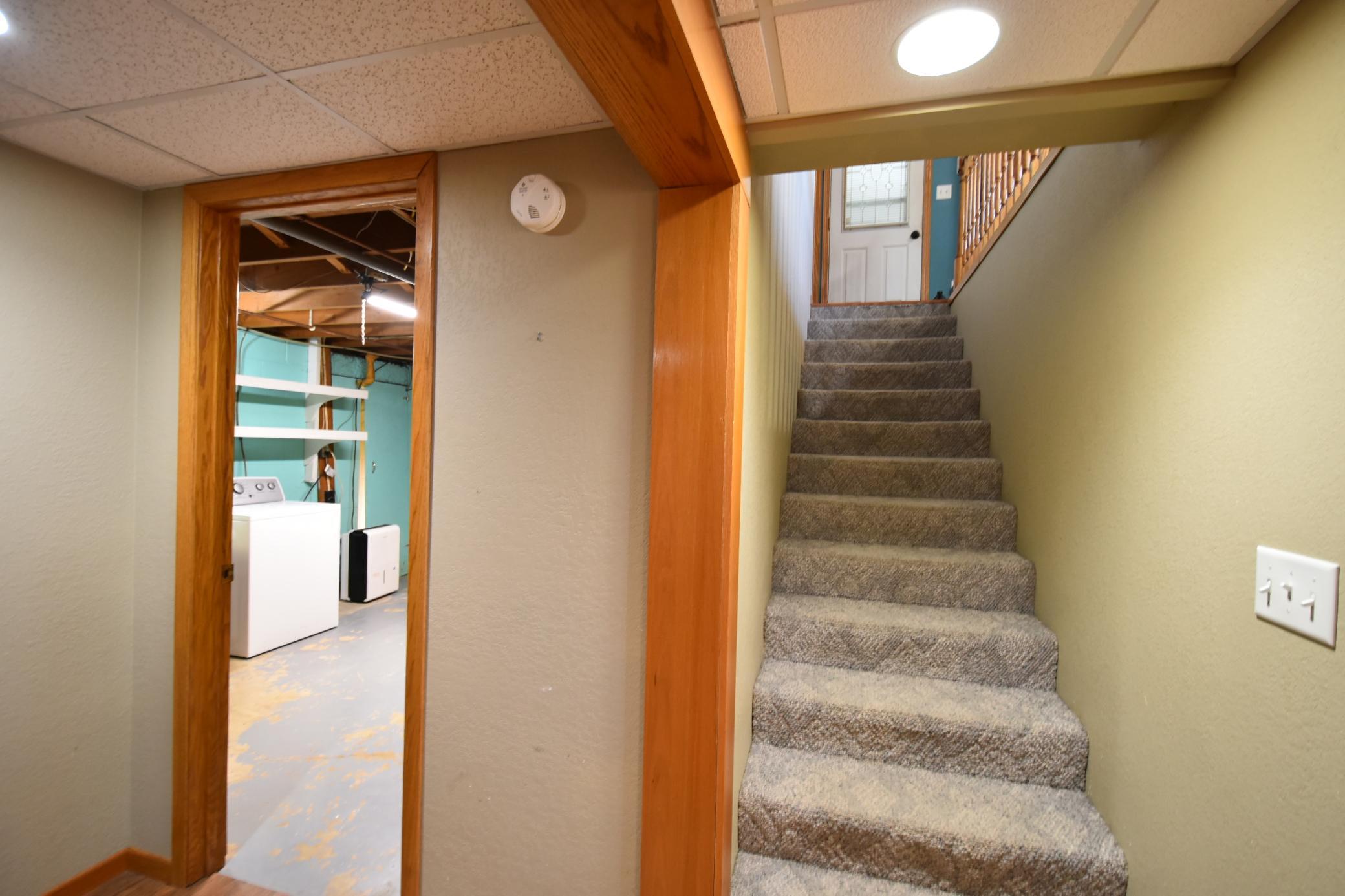 Stairs from basement