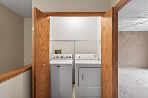 2nd Floor Laundry right next to bedrooms.
