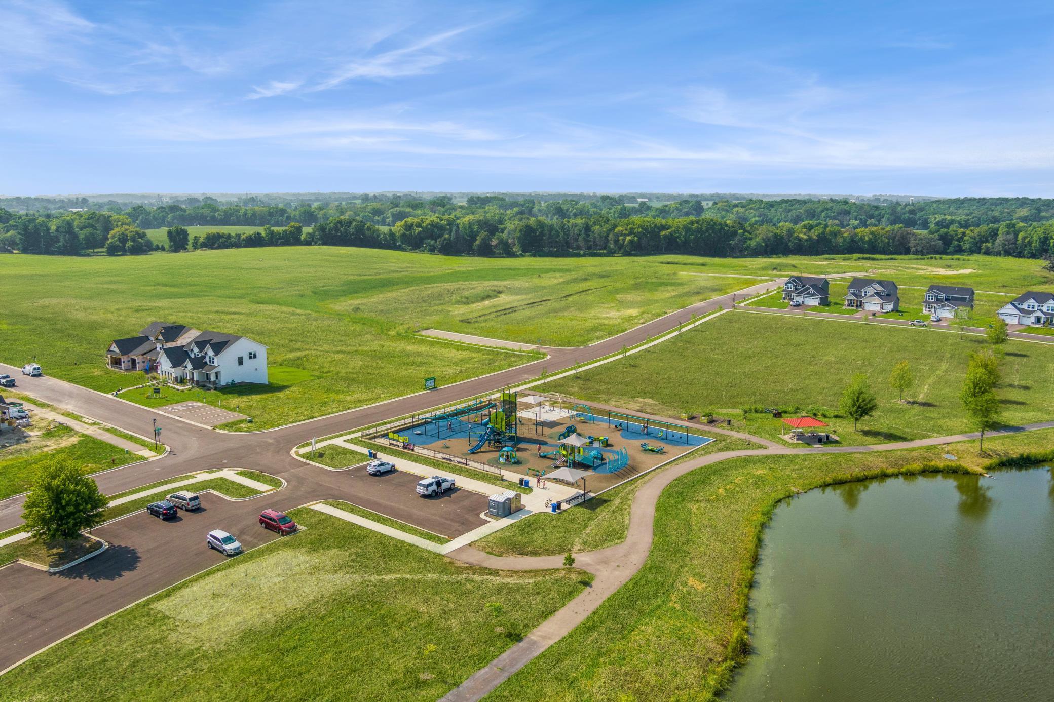 There is a community playground on-site.