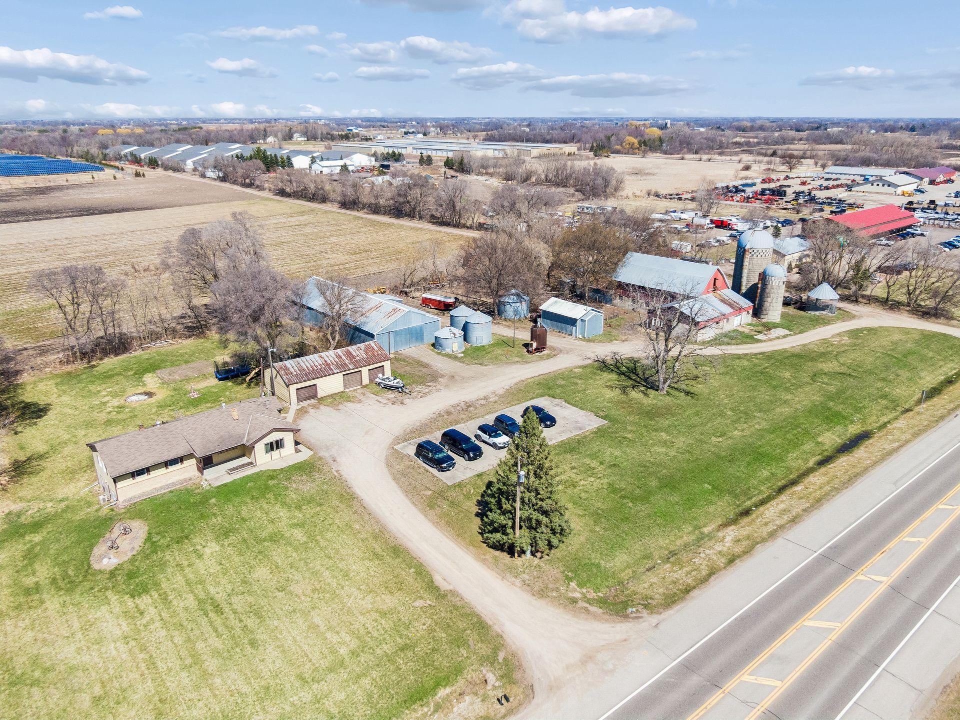 Highway 55 frontage - 74 Acre farm with long term Solar Lease on the back 40 acres- 0001.jpg