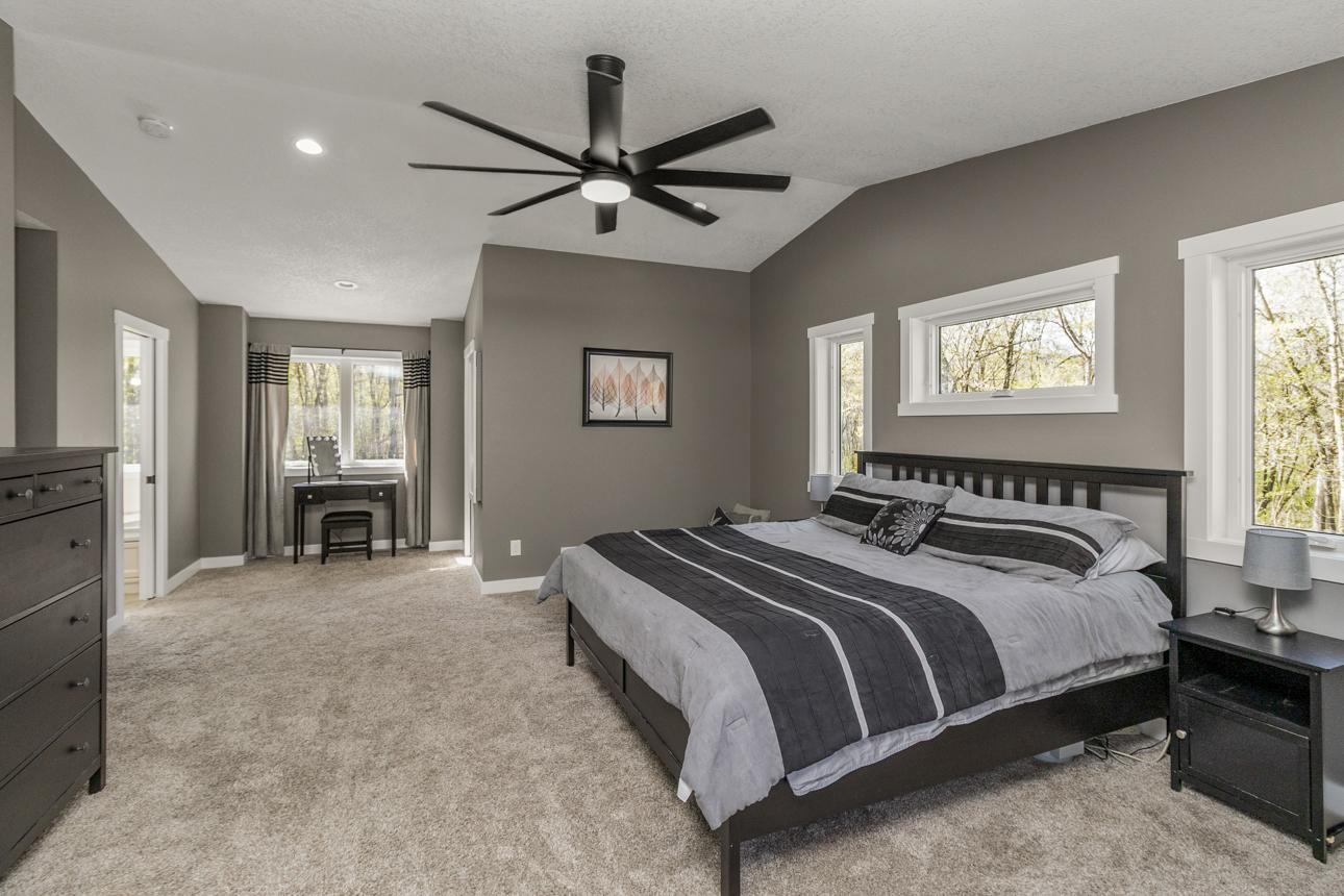 Vaulted Ceiling in Primary Bedroom