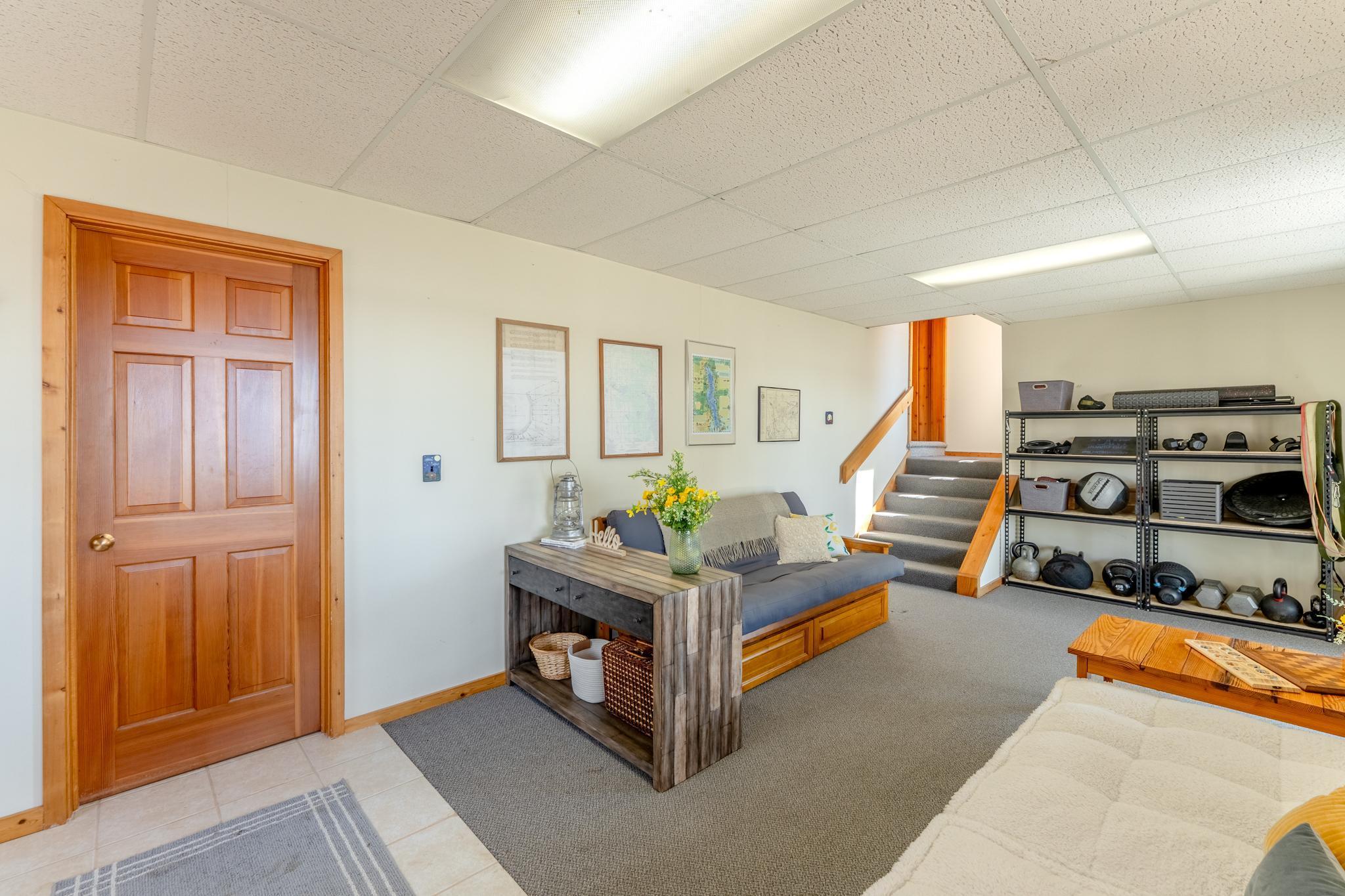 As you enter the home, there is a flex space to meet your needs. Extra sleeping space. Family room. You decide.