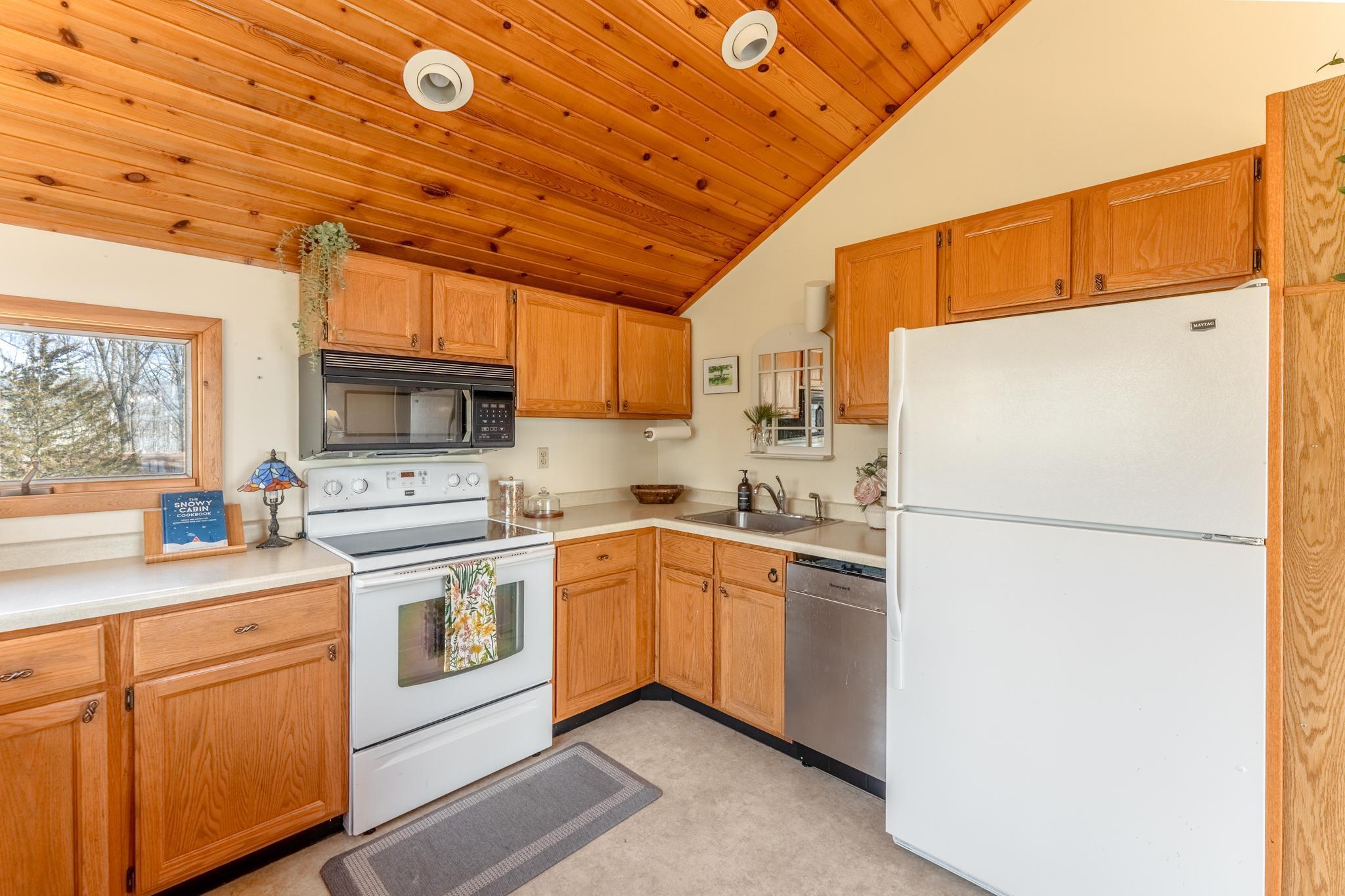 Kitchen is well appointed.