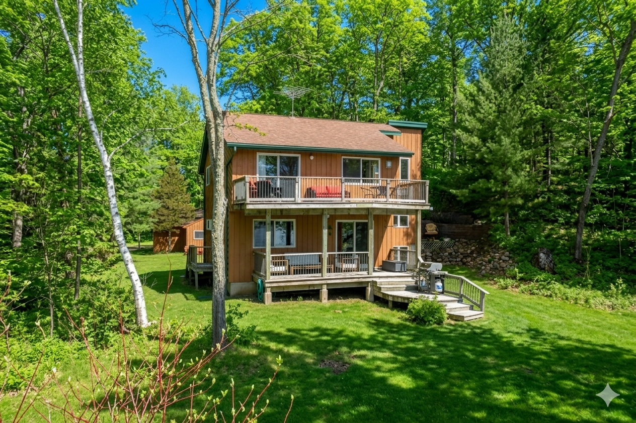 Okay, it's not summer yet, but this is what you have to look forward to on your private retreat on Bone Lake.