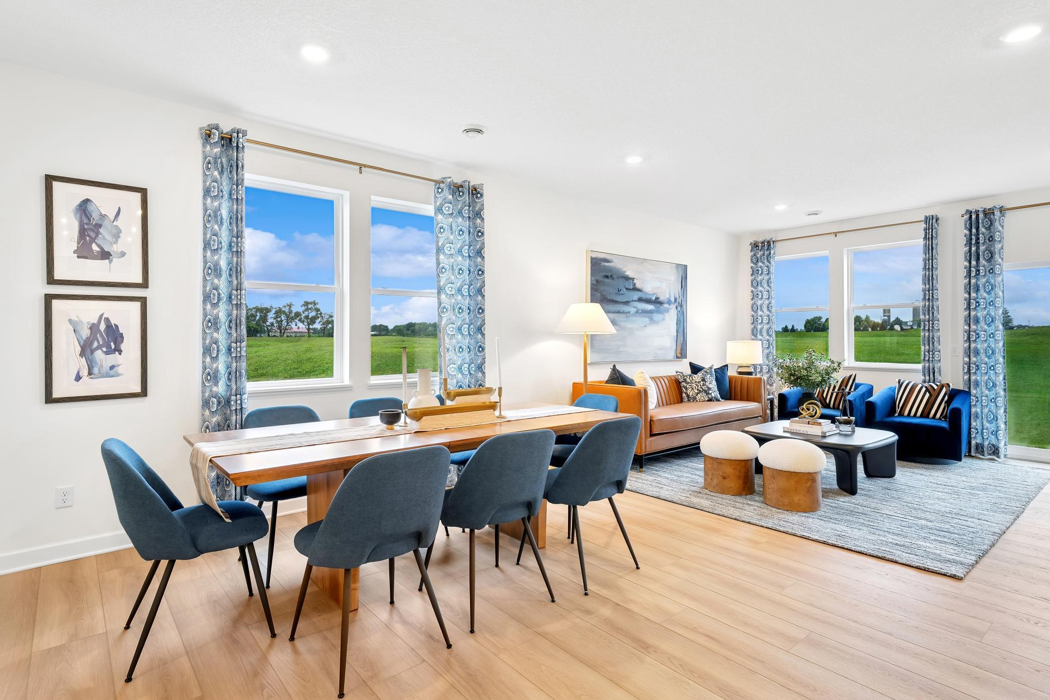 (Photo of a decorated model, actual homes finishes will vary) This home is spacious and open throughout!