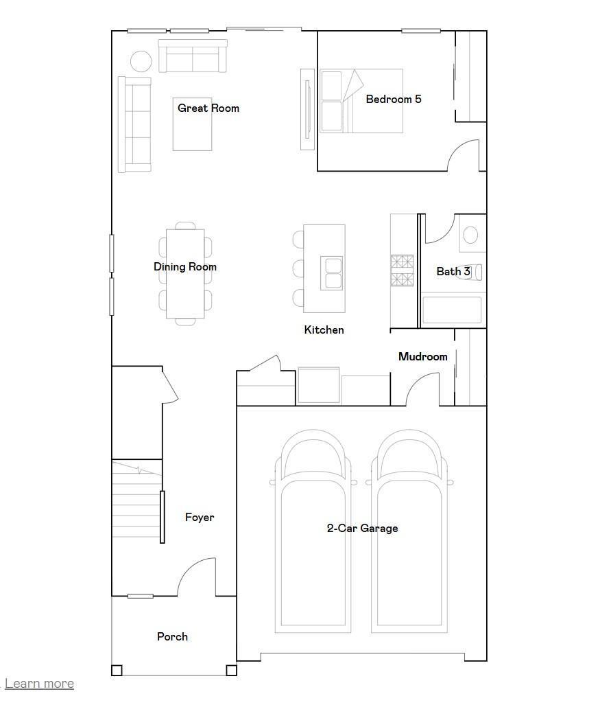 Sequoia main level floorplan.