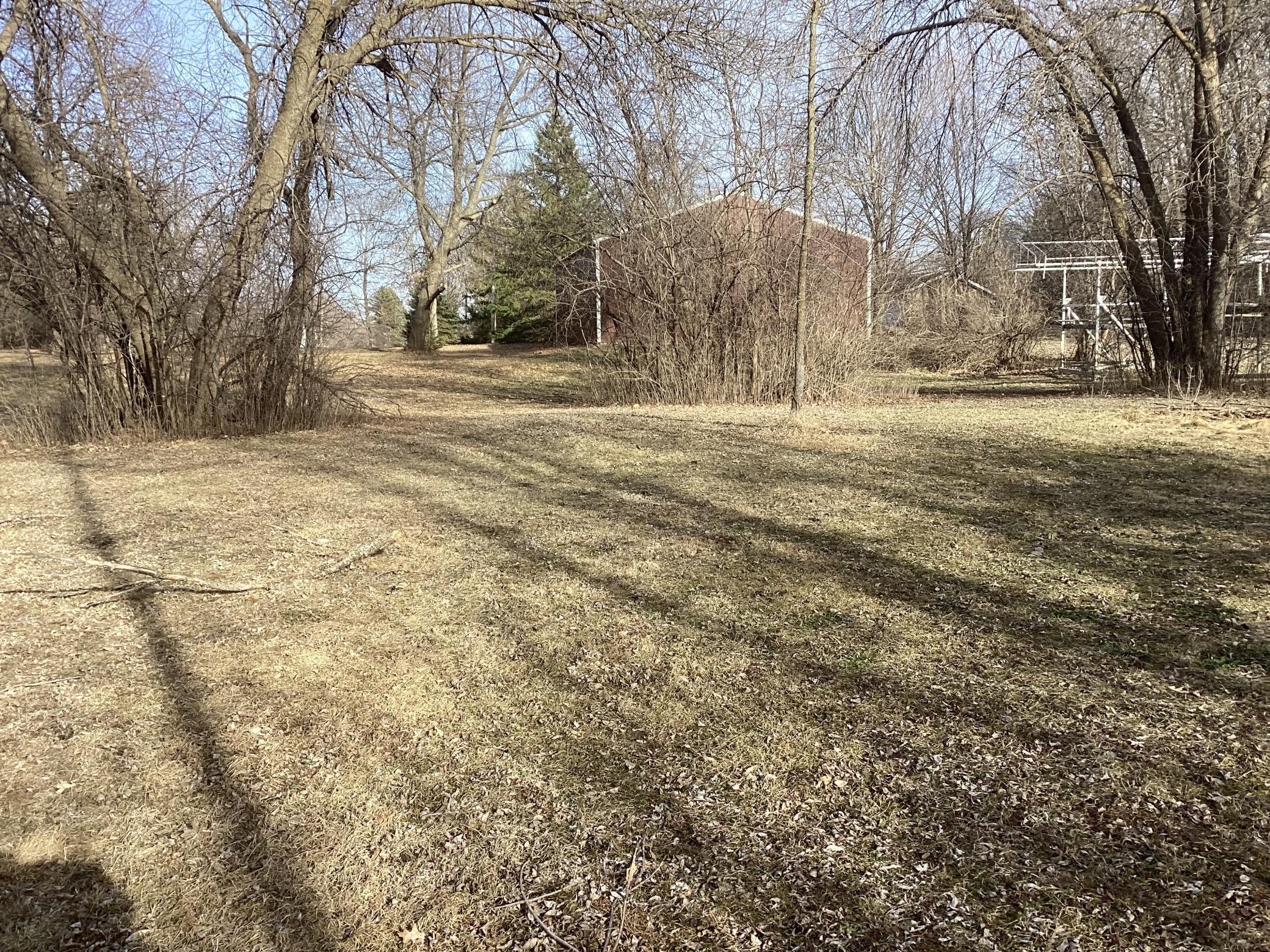 Looking west large lawn area