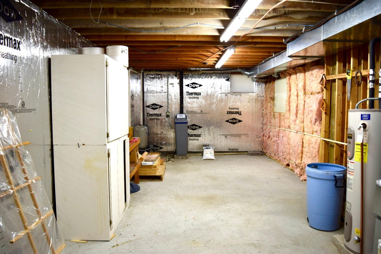 unfinished walkout basement