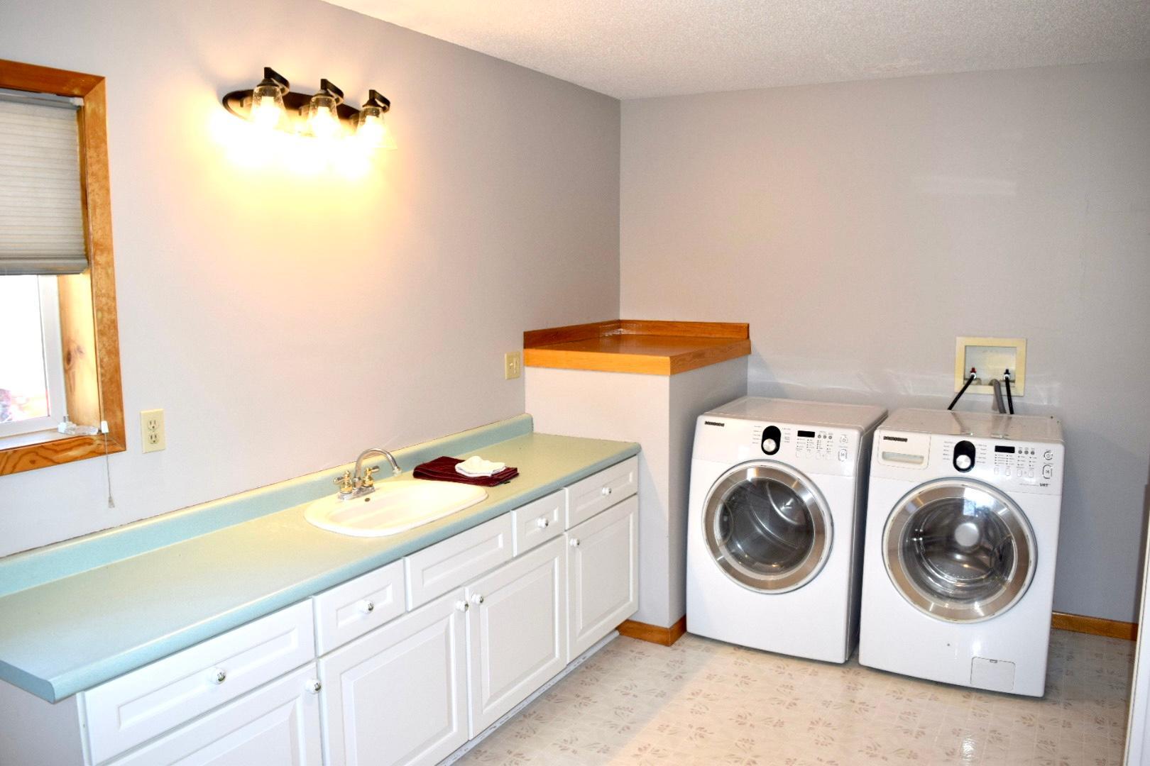 spacious main level laundry