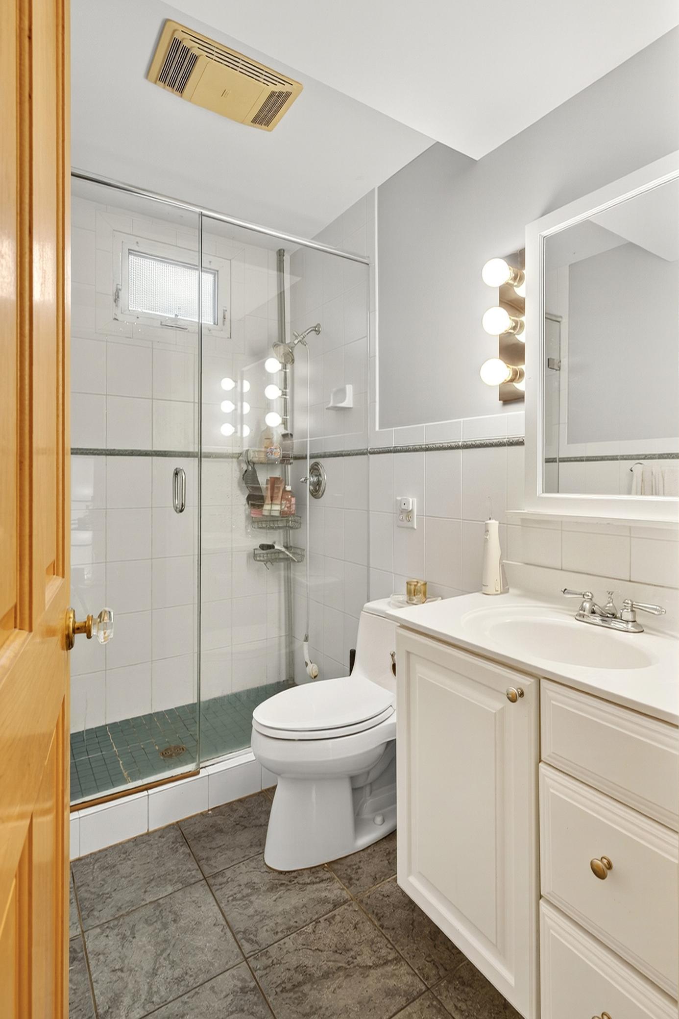 Three-quarter bath on the main level