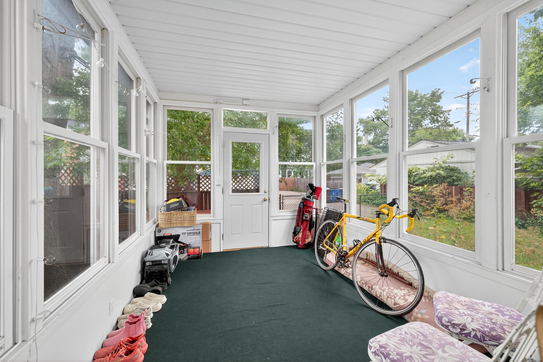 Main level back porch