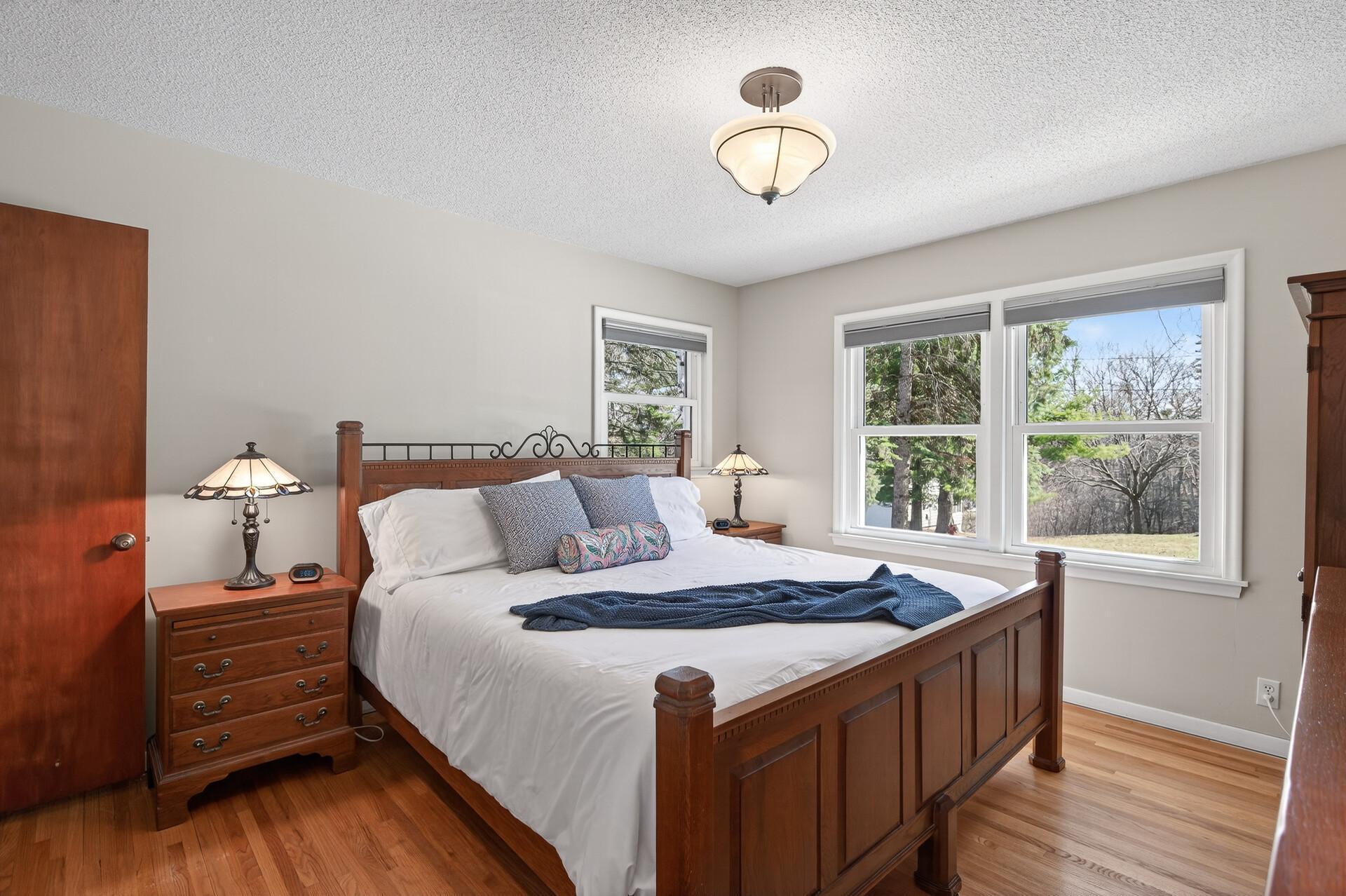 South facing windows.