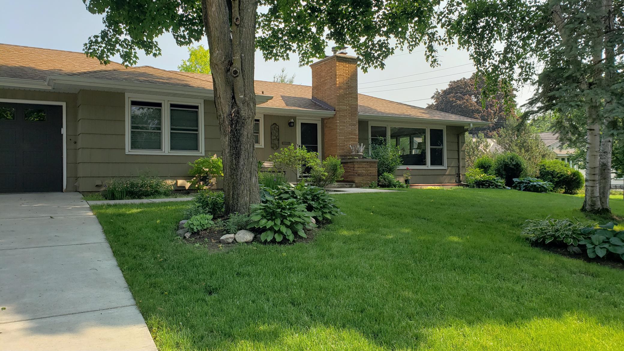 Mature trees and established gardens