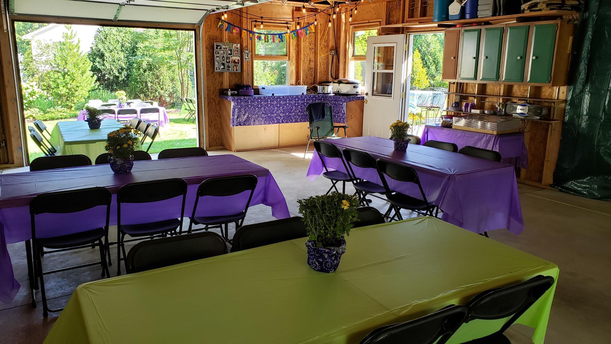 Easy access to patio, grilling area, and kitchen.