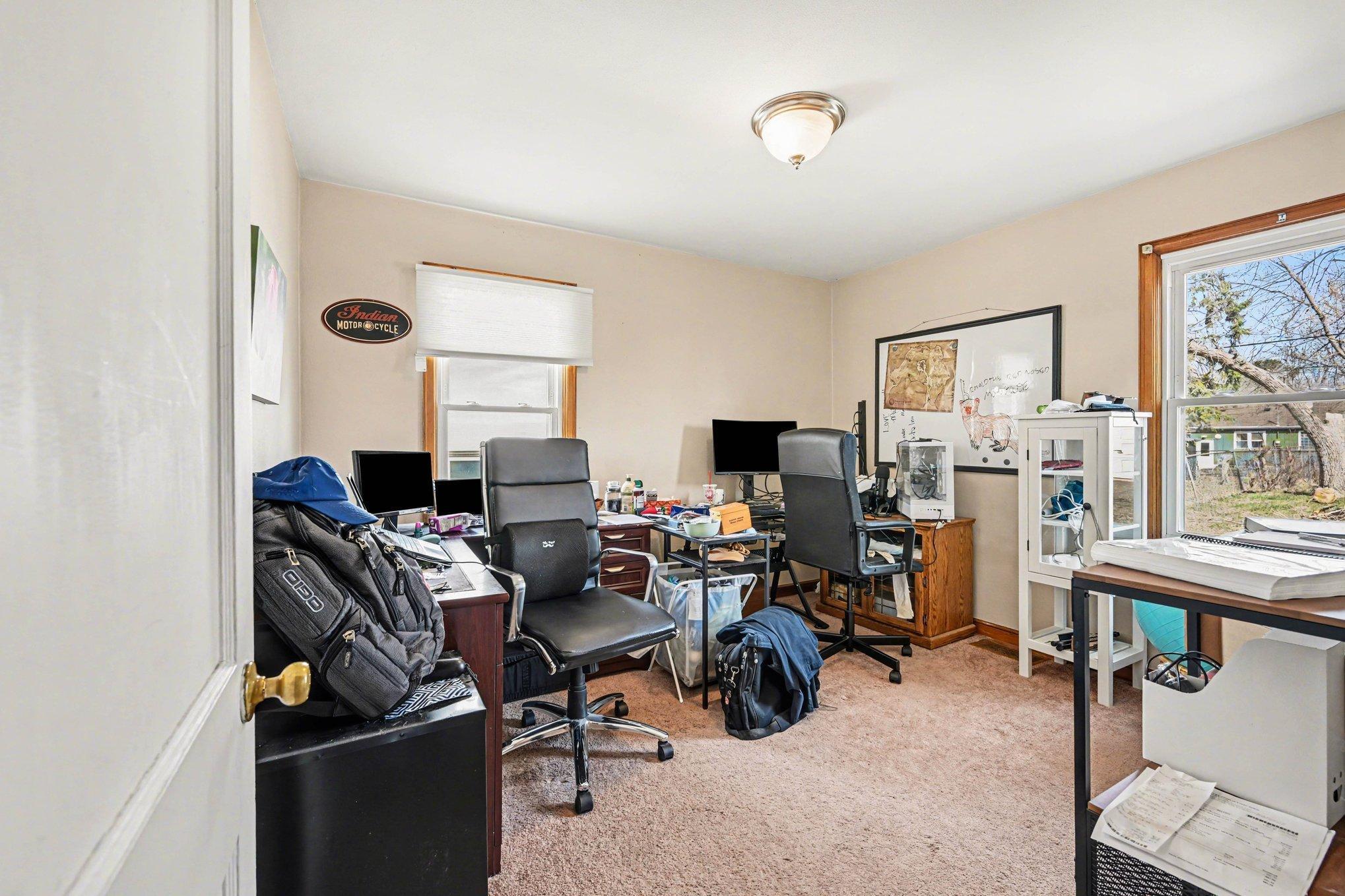 Bedroom 2 used as a double office