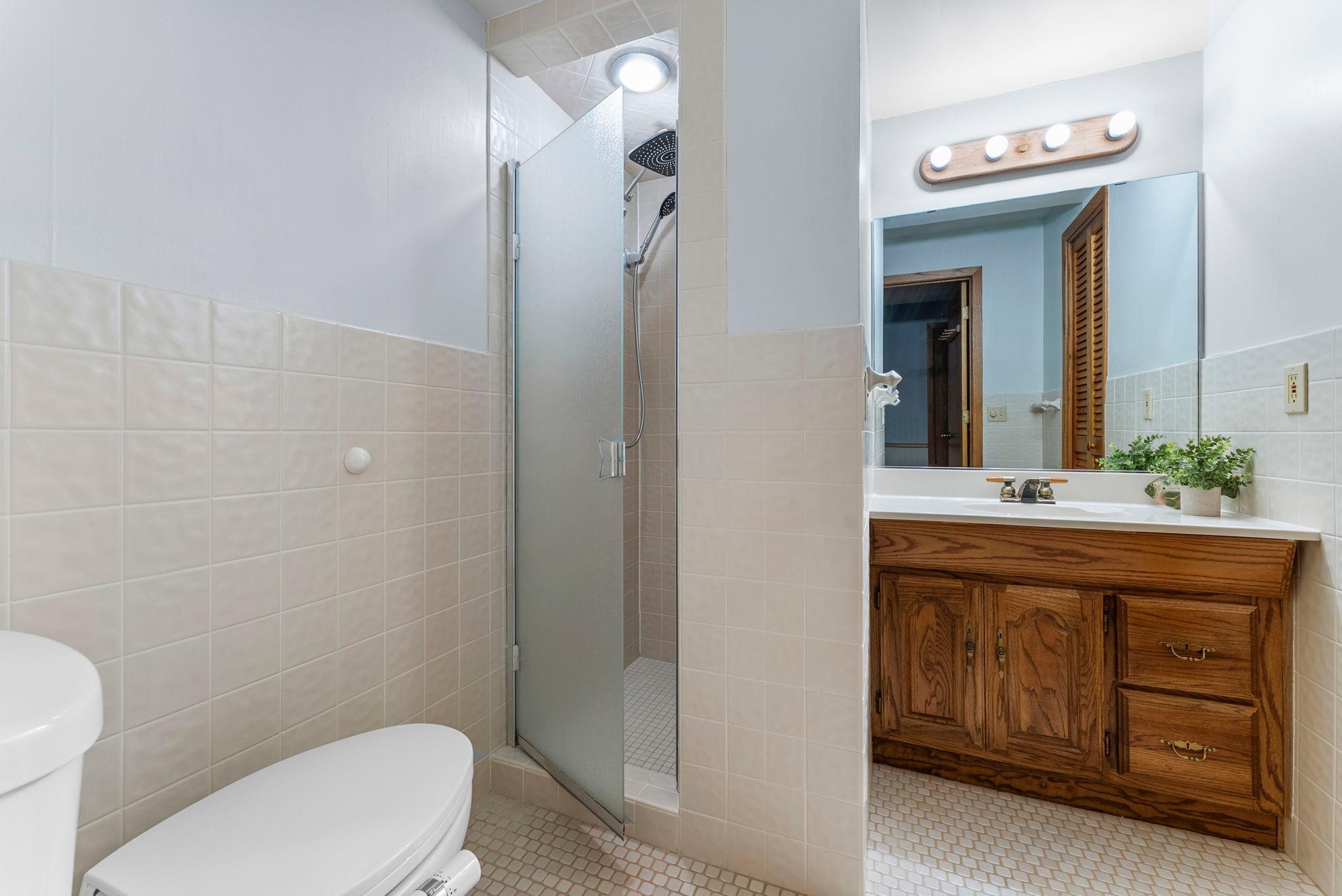 Lower level 3/4 bath