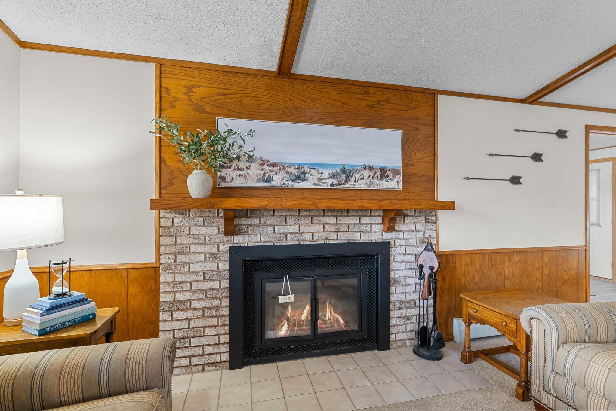 Cozy fires in your woodburning fireplace