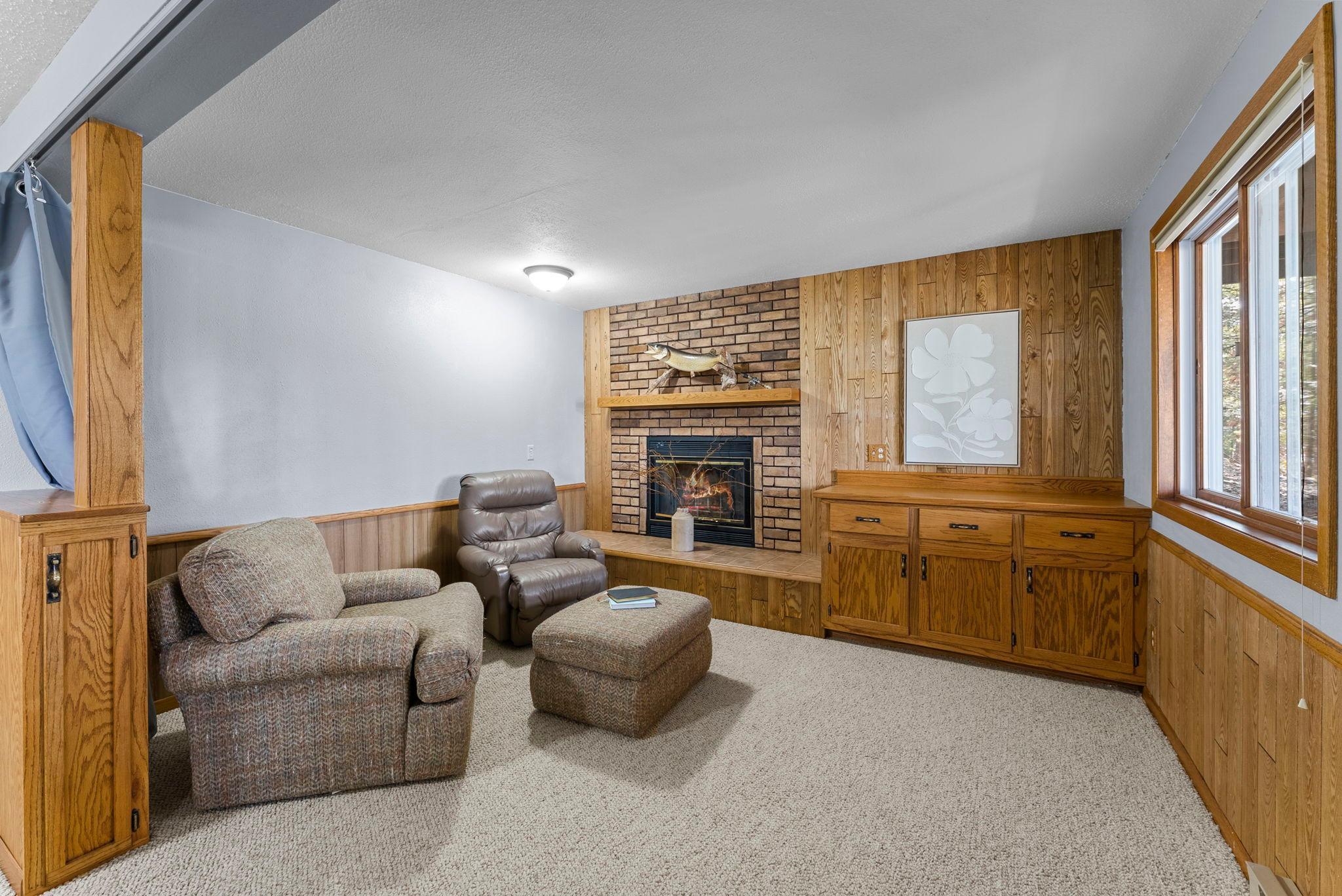 Another fireplace for cozy nights and sunsets