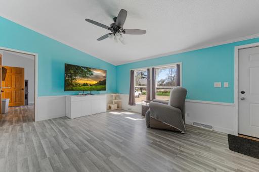 Living room with natural light