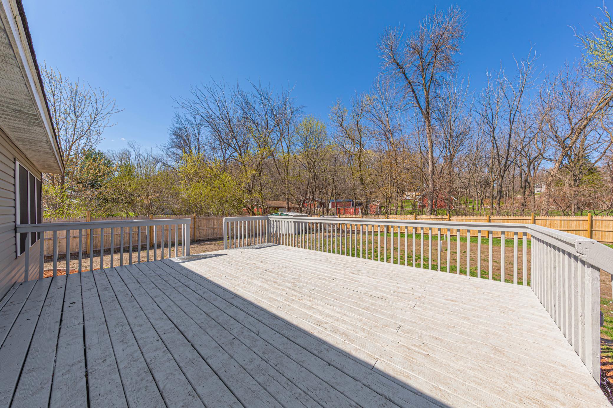 Walk out from dining room