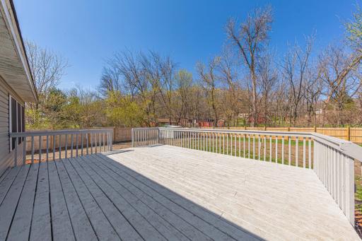 Walk out from dining room