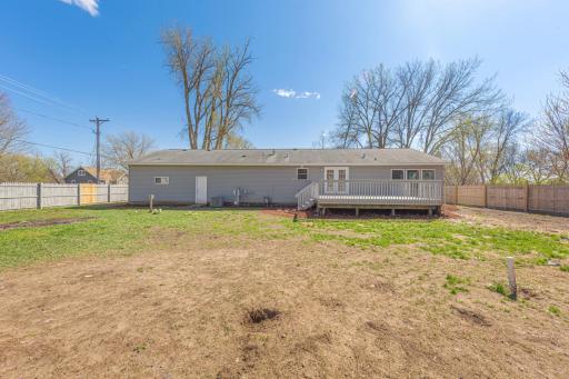 Walk out from home or garage to back yard