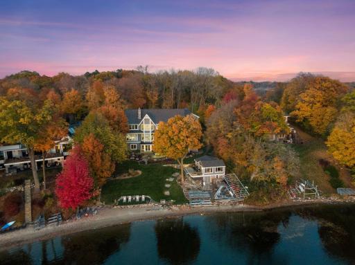 Expansive water views creates a true retreat-like setting perfectly situated on North Arm Bay